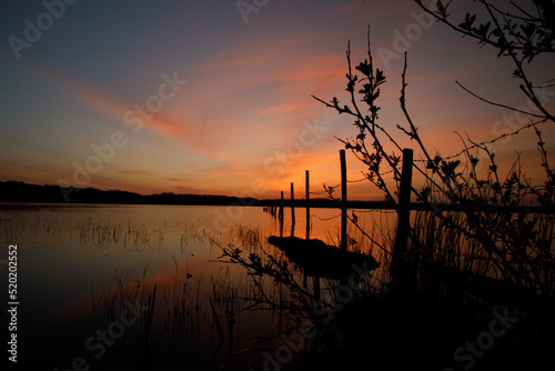 Sunset on Kenfig Pool