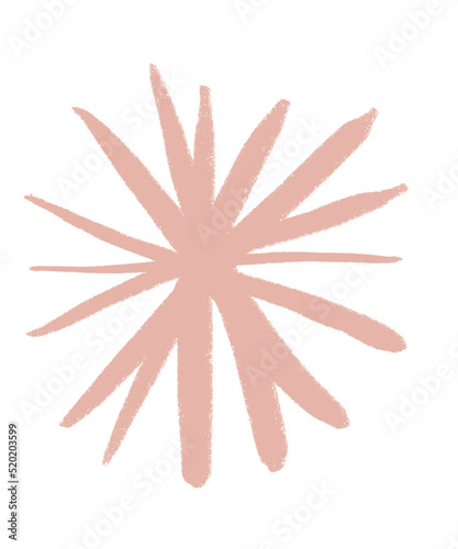 Hand Drawn Abstract Colorful Pastel Doodle