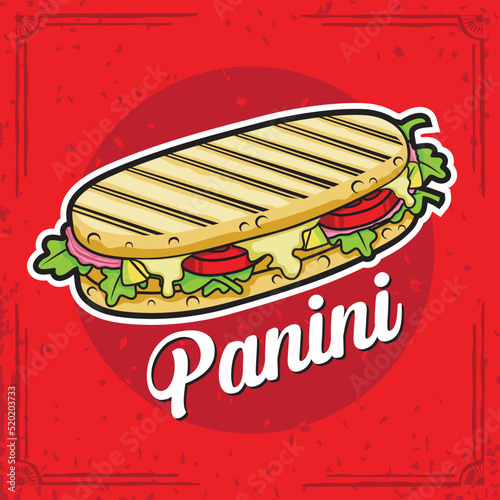 Panini Mascot Logo Vector Design