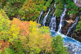 白髭の滝「秋の北海道」