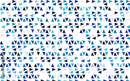 Fototapeta Naklejka Na Ścianę i Meble -  Light BLUE vector backdrop with lines, triangles.