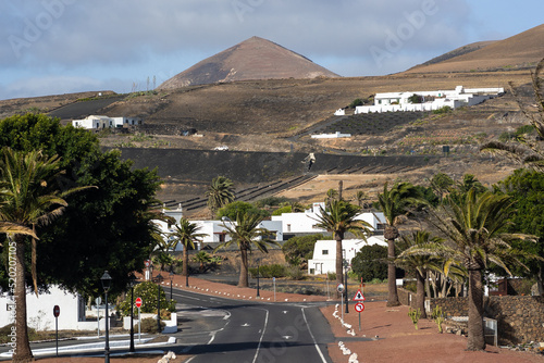 Amazing nature of Lanzarote  land of volcanoes and wine  Canary Islands  Spain