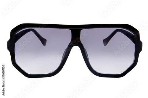 Oversize square sunglasses thick black frame glasses for men and women black smoke lens front view