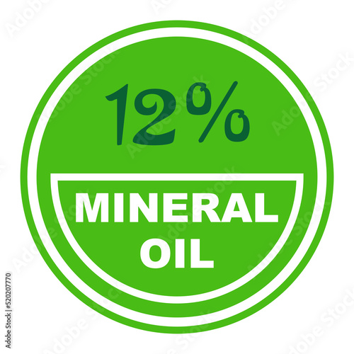 12% percentage mineral oil 