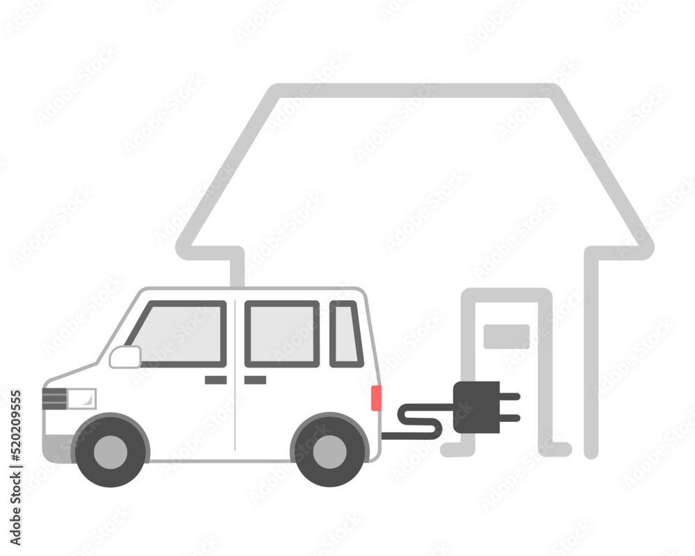 家で電気自動車を充電 家で電気自動車を充電