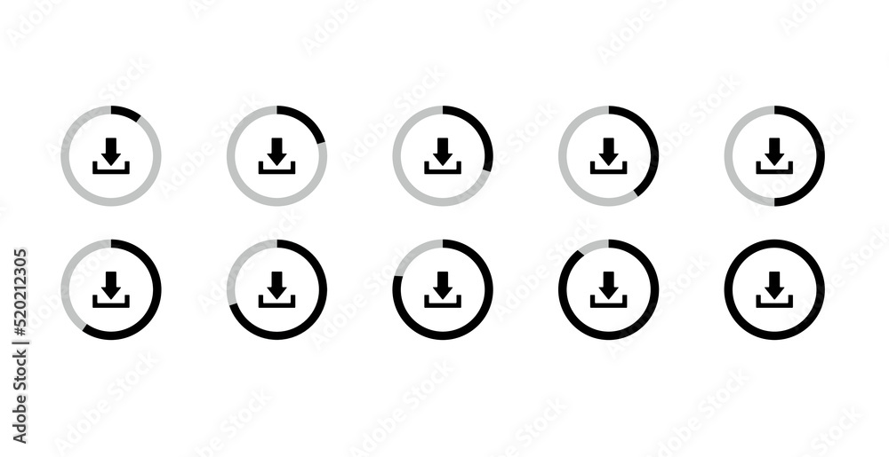 Download icon. Vector isolated elements. Black vector download web sign. Technology concept. Vector black isolated arrows Download icon. Vector isolated elements. Black vector download web sign. Technology concept. Vector black isolated arrows