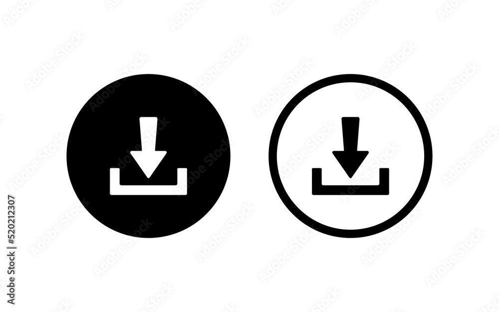 Download icon. Vector isolated elements. Black vector download web sign. Technology concept. Vector black isolated arrows Download icon. Vector isolated elements. Black vector download web sign. Technology concept. Vector black isolated arrows