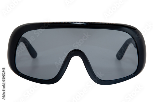Oversize polarized sunglasses black lens and frame glasses for men and women front view