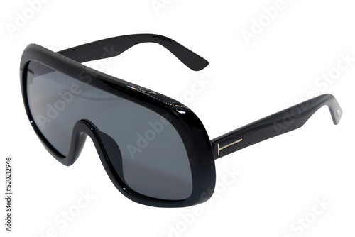 Oversize polarized sunglasses black lens and frame glasses for men and women top front view