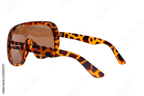 Oversize polarized sunglasses brown lens tortoise frame glasses for men and women inner back view