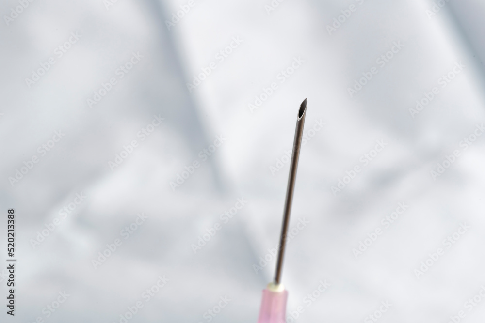 Stainless Steel Needle on white background Stainless Steel Needle on white background