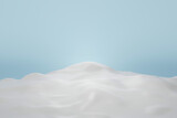 white milk liquid on blue background. 3d illustration food background