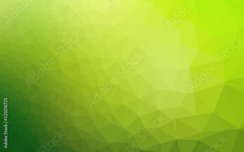 Light Green vector abstract polygonal cover.