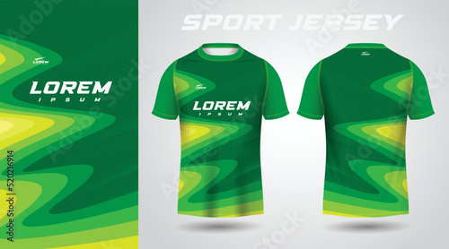 green shirt sport jersey design
