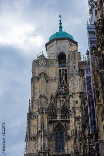 Side of the Stephansdom, Cathedral of Vienna, Austria