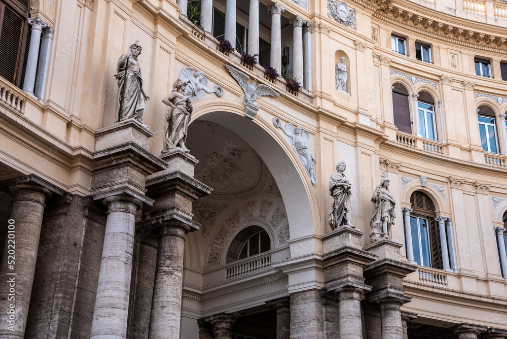 Gallery Umberto I in Naples, built in the Art Nouveau design, Italy