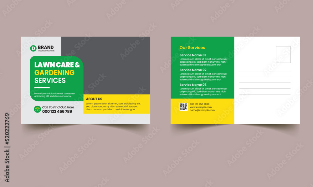 landscaping lawn care postcard, best lawn care Service postcard template,cleaning lawn mowing garden and landscaping mow grass cutting postcard or eddm, every door direct mail design template