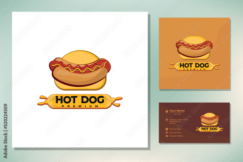 Hotdog illustration vector Hotdog illustration vector