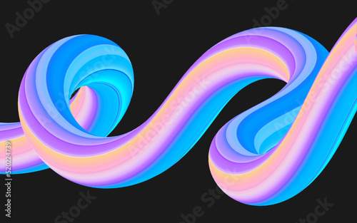 abstract colorful curved line