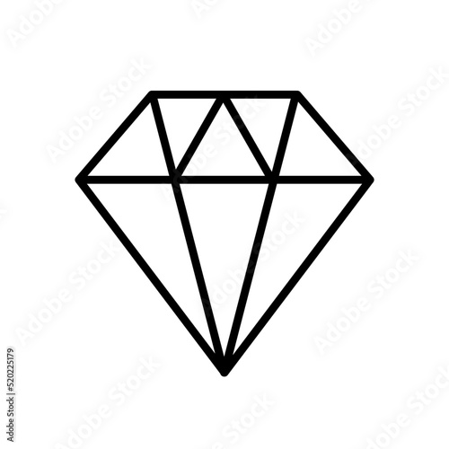 Diament, brylant, kamień szlachetny, premium, ikona wektorowa