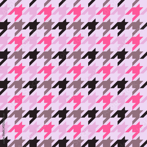 seamless surface pattern design with houndstooth