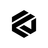 Letter FV bold monogram logo design