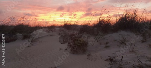 Canvas Print Sunset Freeport , TX