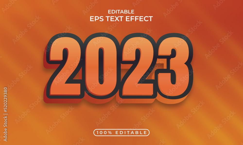 Colorful 2023 editable text effect concept,welcome 2023. vector illustration,welcome 2023 3d page curl style background
