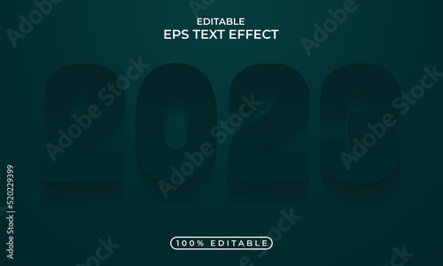 Colorful 2023 editable text effect concept,welcome 2023. vector illustration,welcome 2023 3d page curl style background 