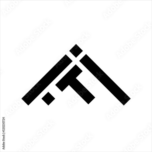 Vector Modern Abstract Outline Initial Letter I, T, And F Logo Design Brand Symbol Icon Template Illustrations