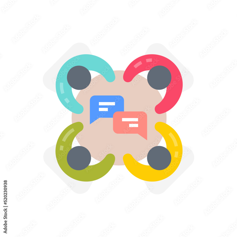 Business Meeting icon in vector. Logotype