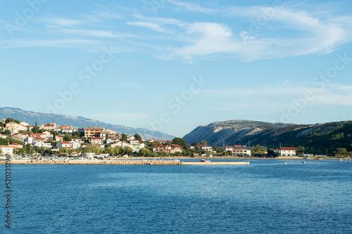 Coastal town Lopar on the island Rab, summer holiday destination in Croatia © amilat