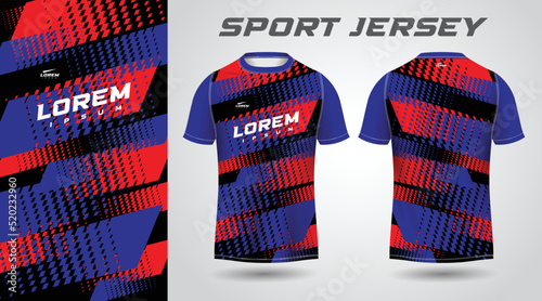 red blue shirt sport jersey design