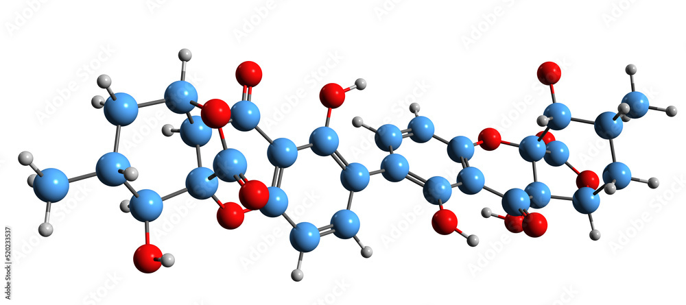 3D image of Ergoflavin skeletal formula - molecular chemical structure of mycotoxin anticancer agent isolated on white background
3D image of Ergoflavin skeletal formula - molecular chemical structure of mycotoxin anticancer agent isolated on white background