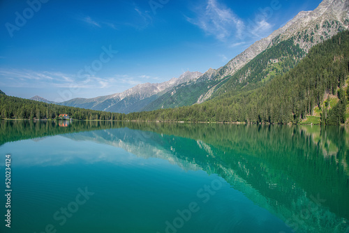 Fototapeta Naklejka Na Ścianę i Meble -  Lago di Anterselva in the Dolomites, Italy