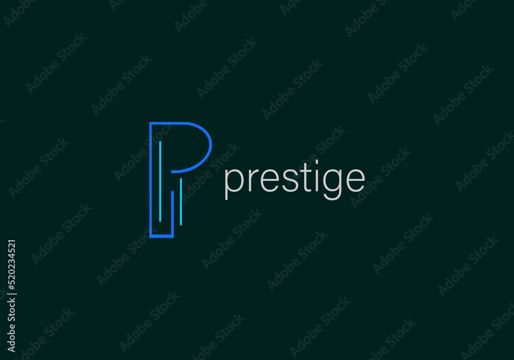 custom made wallpaper toronto digitalabstract, alphabet or letter P logo concept, hand-drawn abstract, creative vector logo for any business.Letter P Logo. P Letter Design, brand identity,