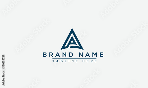 Logo design letter AP . Elegant modern. Vector template.