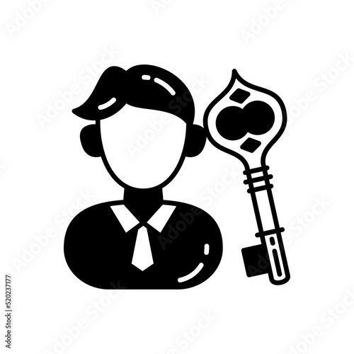 Business Key icon in vector. Logotype