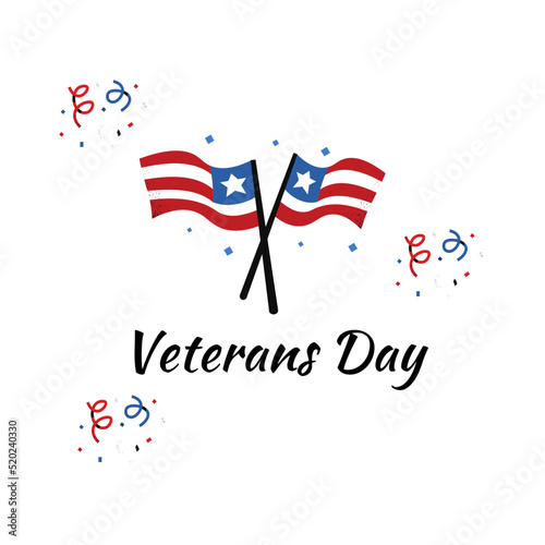 veterens day with american flag