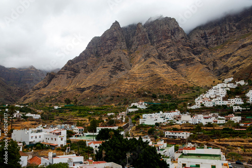 Paisaje del Valle de Agaete en la isla de Gran Canaria, España photo