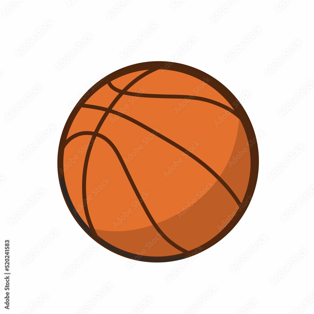 basketball ball isolated on white