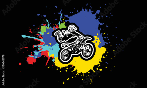 Dirt Bike T-shirt Design lovers
