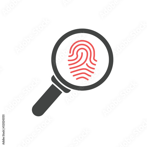 Fingerprint icons  symbol vector elements for infographic web photo
