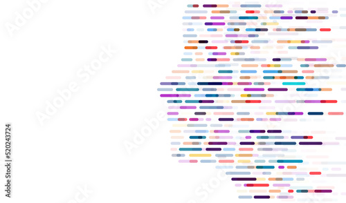 Dna test infographic. Genome sequence map.