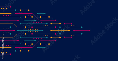 Abstract arrow direction. Technology background