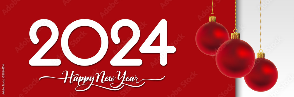 2024 Happy New Year in golden design, Holiday greeting card design. 2024 Happy New Year in golden design, Holiday greeting card design.