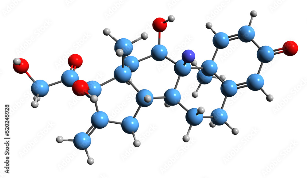 3D image of Fluprednidene skeletal formula - molecular chemical structure of synthetic glucocorticoid corticosteroid isolated on white background
3D image of Fluprednidene skeletal formula - molecular chemical structure of synthetic glucocorticoid corticosteroid isolated on white background