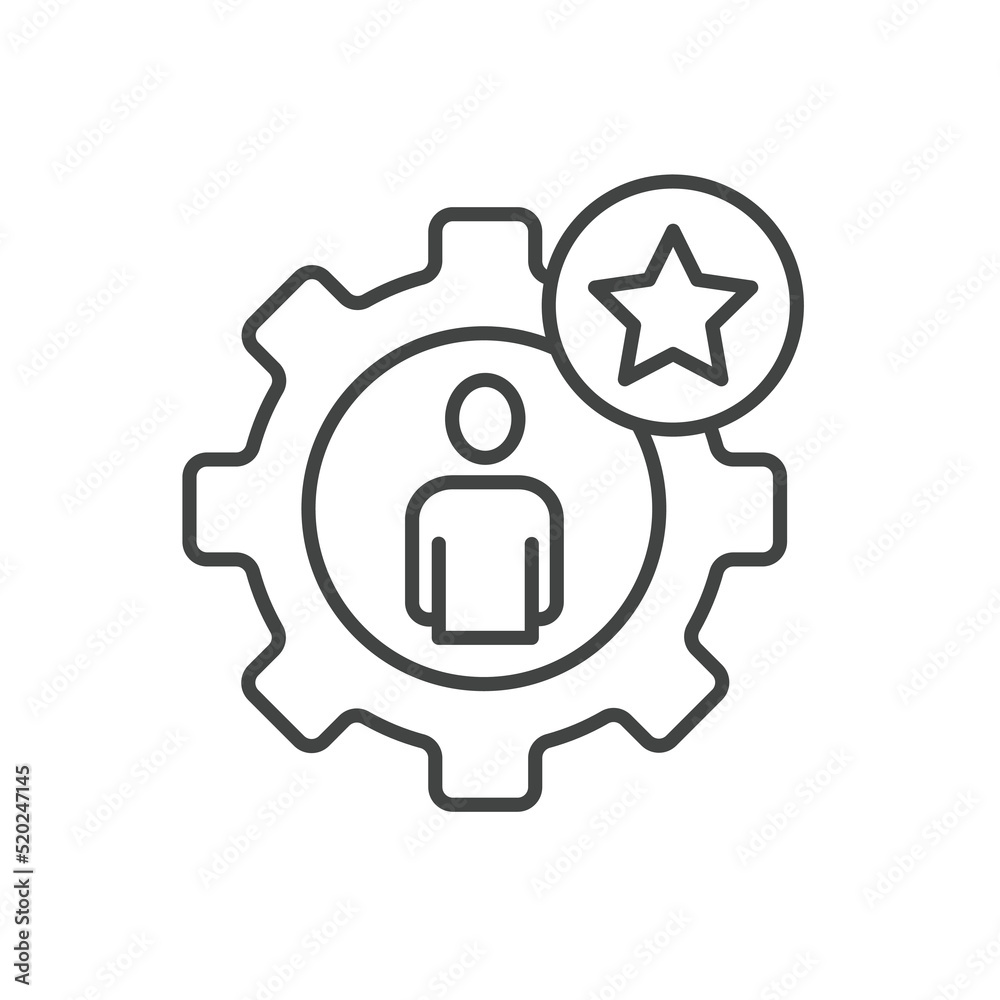 Employee skills icons symbol vector elements for infographic web Employee skills icons symbol vector elements for infographic web