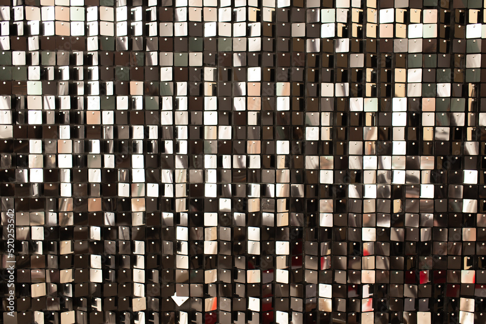 Fototapeta premium Balck sequins texture fashion background