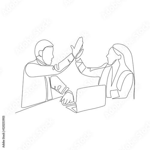 people working together